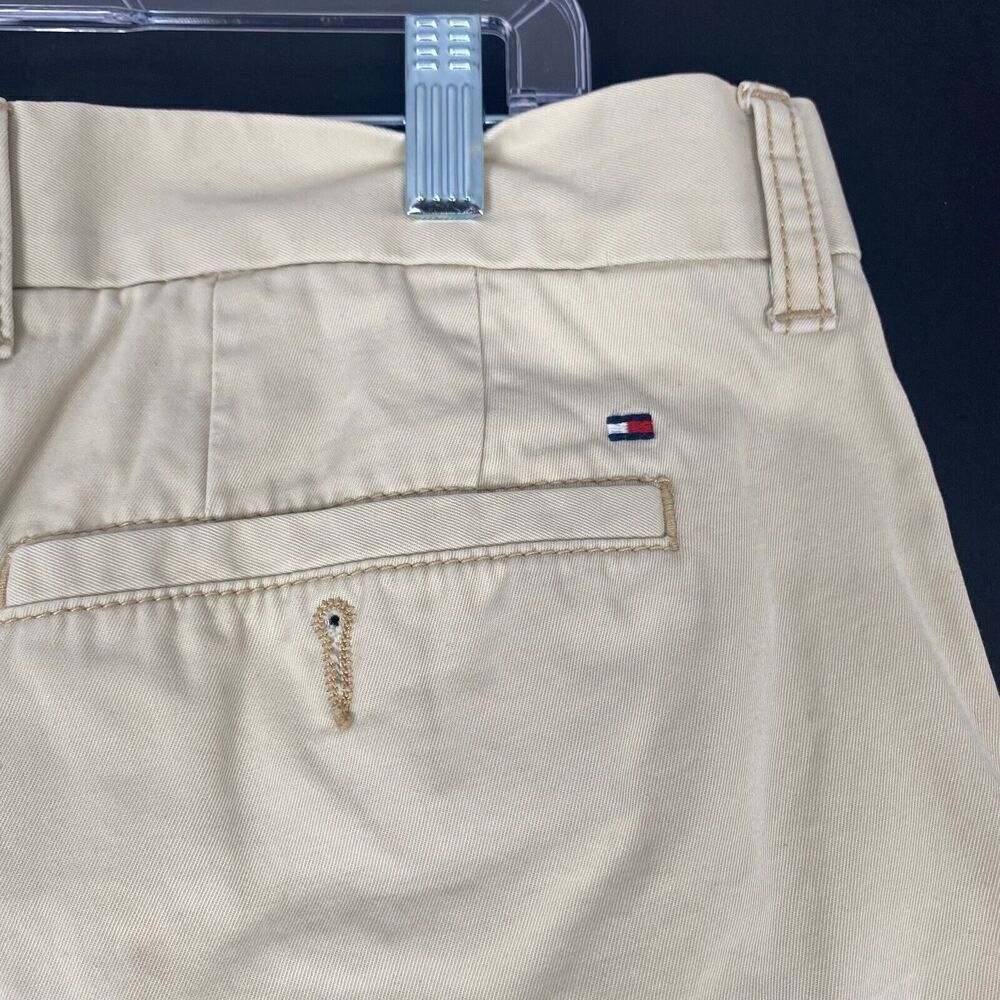 Tommy Hilfiger Pants Men's Size 36X30 Ivory Flat Front Chinos Tailored Fit - Picture 14 of 16